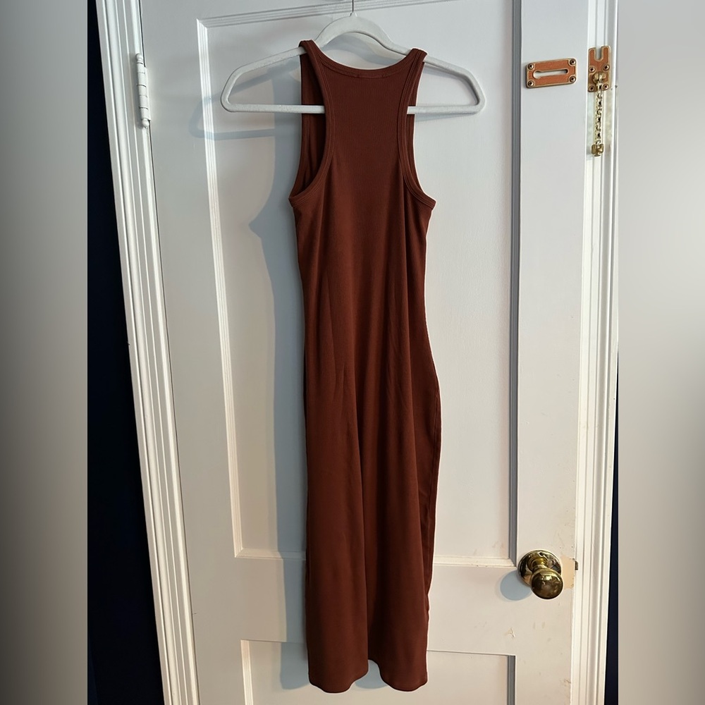 Erina brown tank dress sz med - Picture 3 of 4